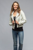Santiago Studded Side Zip Jacket | Ladies - Outerwear - Leather | Roncarati