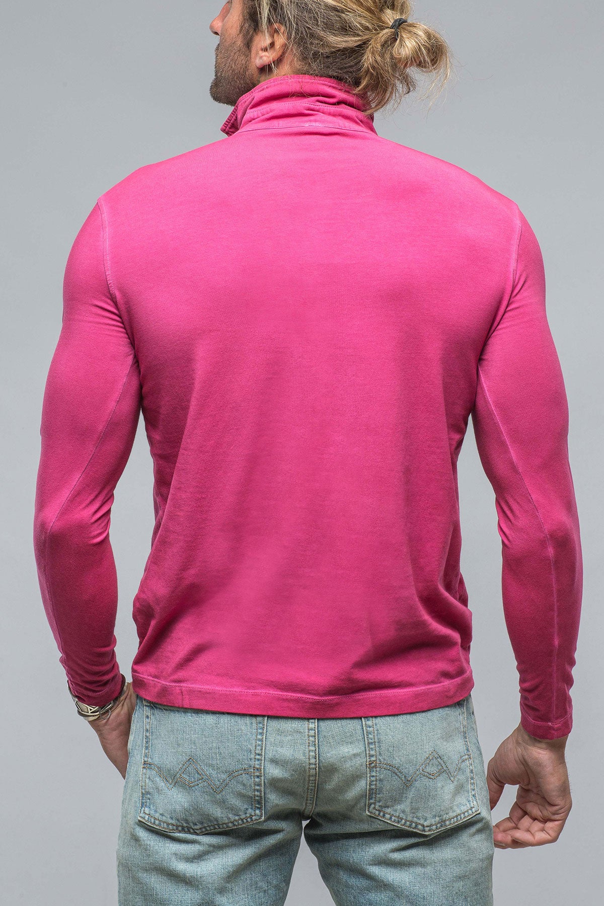Cafe Paco LS Polo Shirt In Raspberry | Mens - Shirts - Polos | Dune