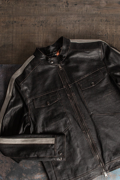 Strokes Moto Jacket In Black