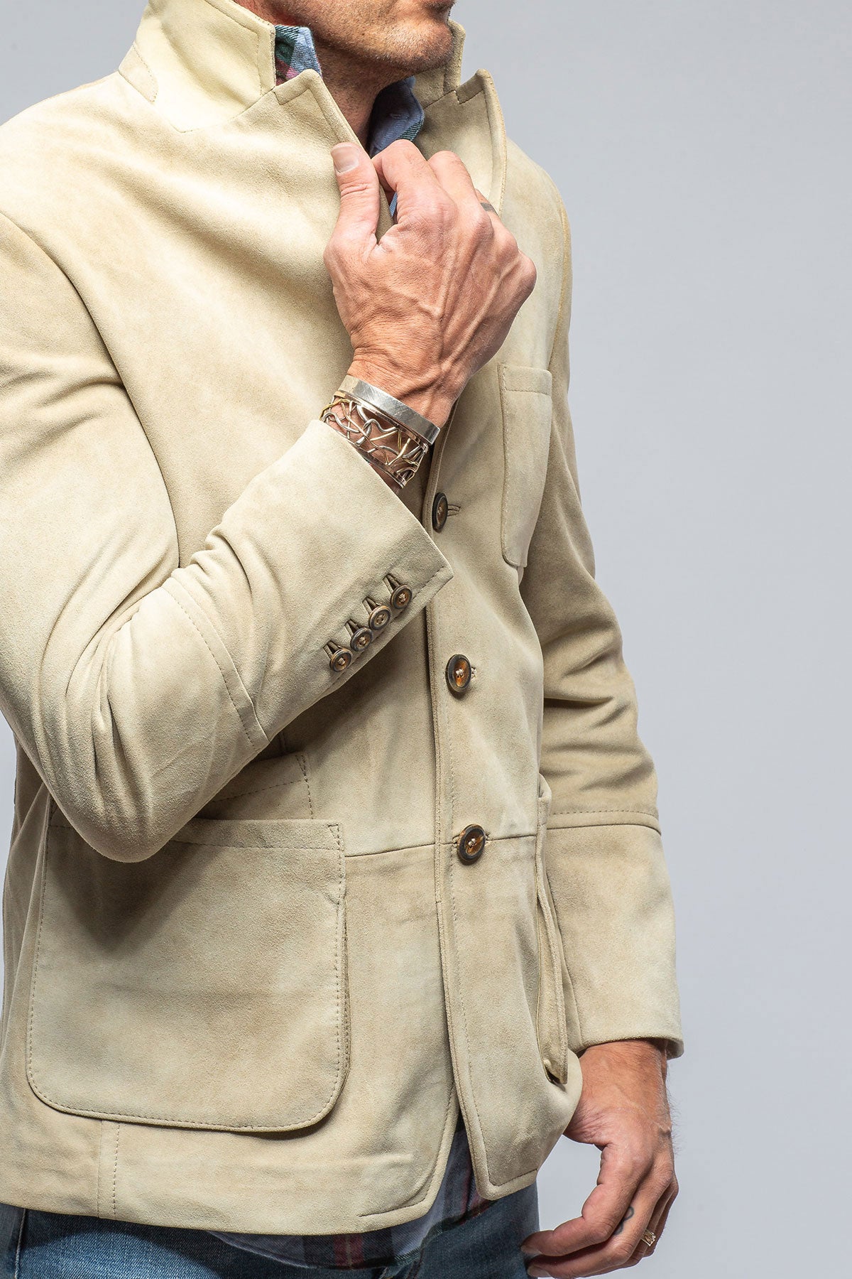 Cosmin Blazer In Altleder Hell