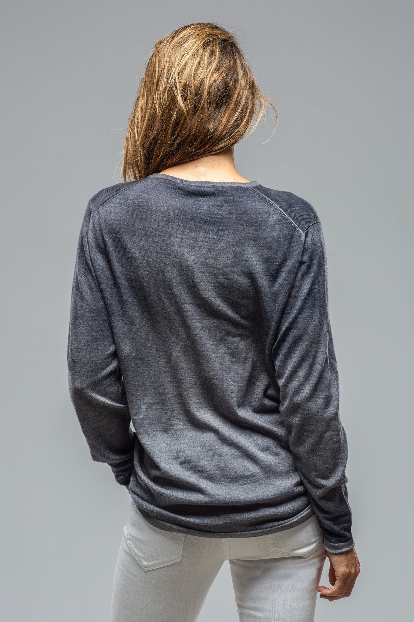 Ellia Over-Dyed Lightweight Cashmere In Stone | Ladies - Sweaters | Dune