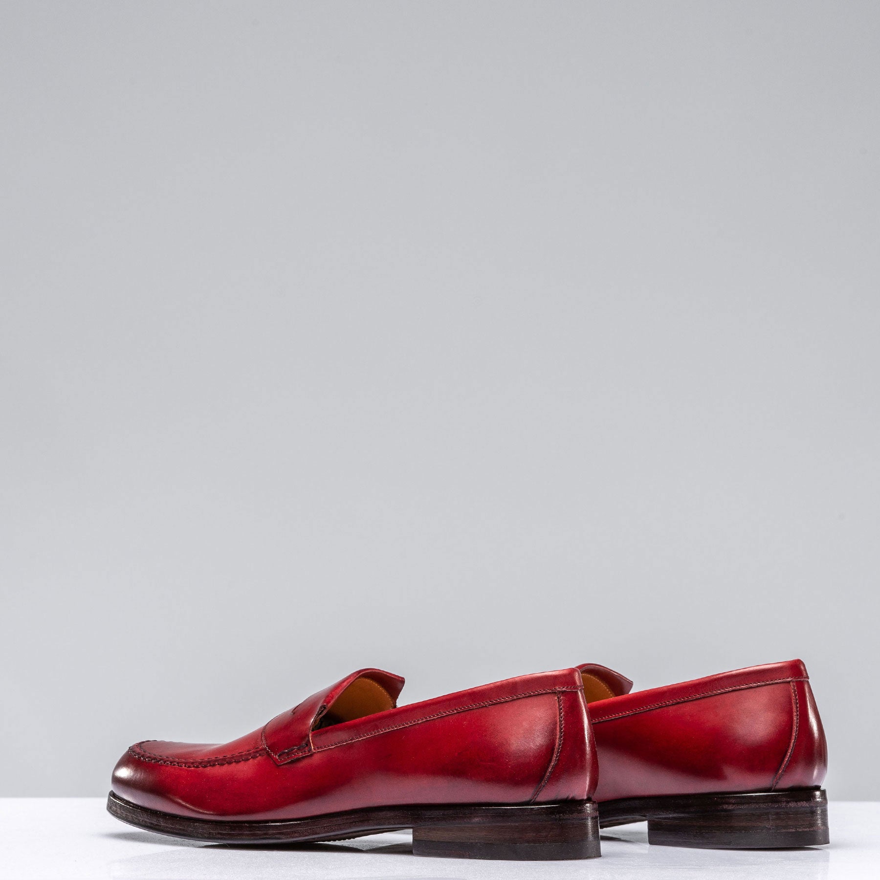 Alberto Fasciani Lucro Loafer In Antique Cherry Mens - Shoes