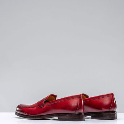 Alberto Fasciani Lucro Loafer In Antique Cherry Mens - Shoes