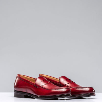 Alberto Fasciani Lucro Loafer In Antique Cherry Mens - Shoes