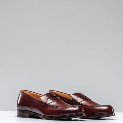 Alberto Fasciani Lucro Loafer In Burgundy Antique Mens - Shoes