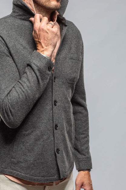 Sooter Cashmere Shirt In Charcoal | Mens - Sweaters | Axels-BDSR