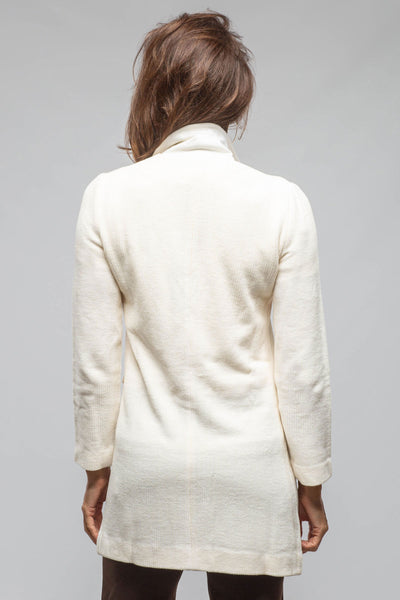 Amina Rubinacci Asana Long Velvet Cord Jacket In Cream Ladies - Tailored - Jackets