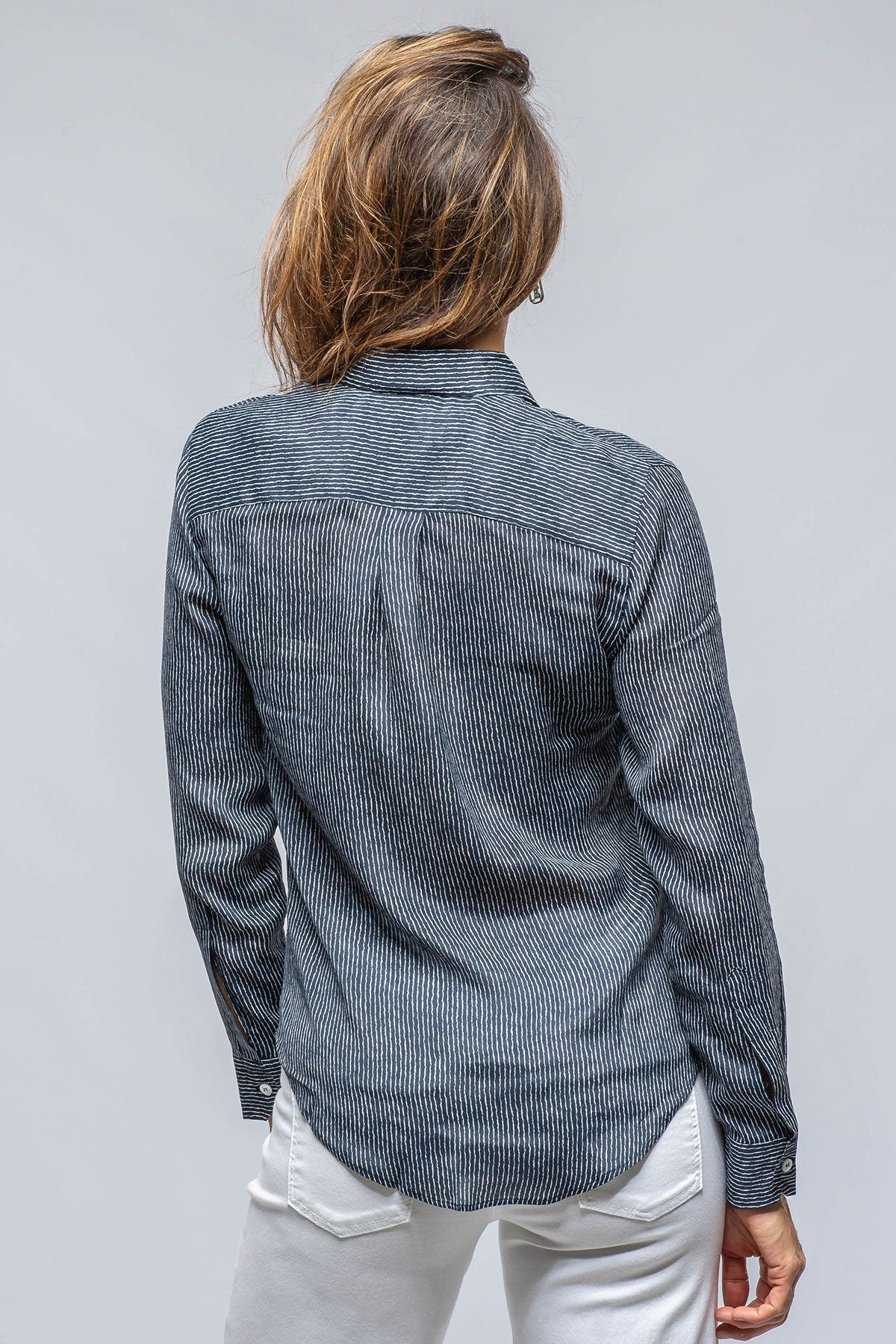Dolce Thin Stripe Silk Blouse | Ladies - Blouses | Amina Rubinacci