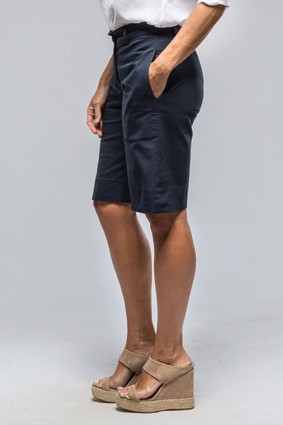 Amina Rubinacci Gelato Long Shorts In Navy Ladies - Shorts
