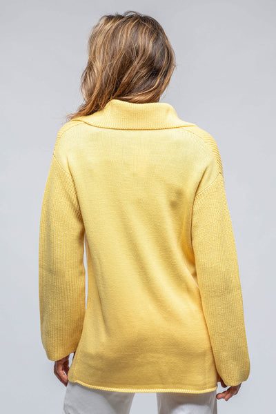 Amina Rubinacci Nina Long Cashmere Ribbed Cardigan In Butter Yellow Ladies - Sweaters