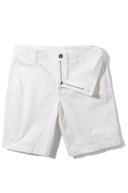 Rockport 9" Stretch Cotton Shorts in White | Mens - Shorts | Georg Roth