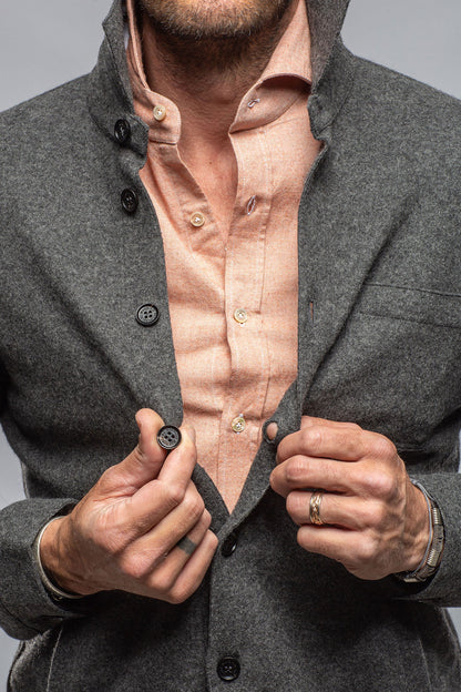 Sooter Cashmere Shirt In Charcoal | Mens - Sweaters | Axels-BDSR