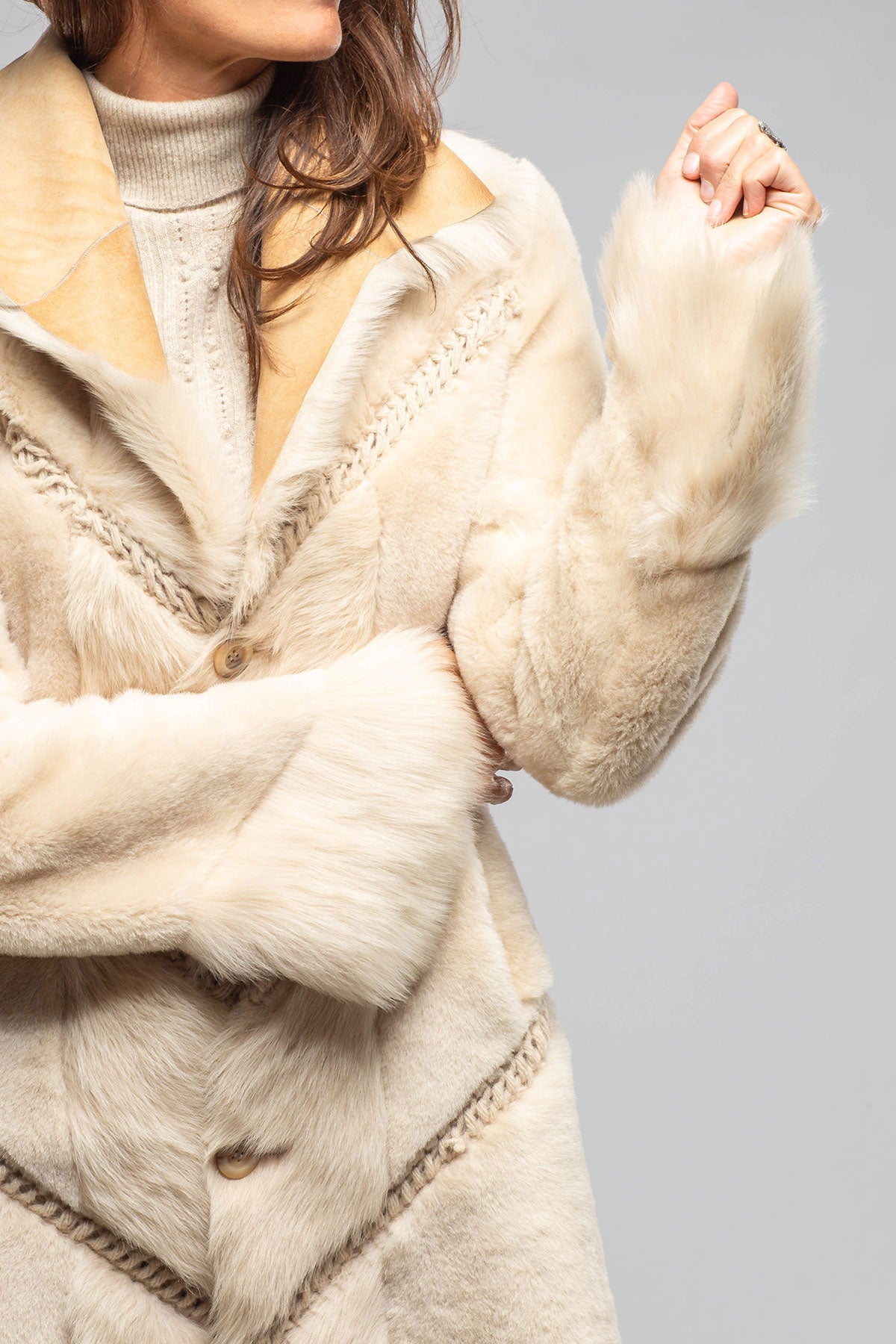 Amaya Shearling In Vintage Palomino | Ladies - Outerwear - Shearling | Artico
