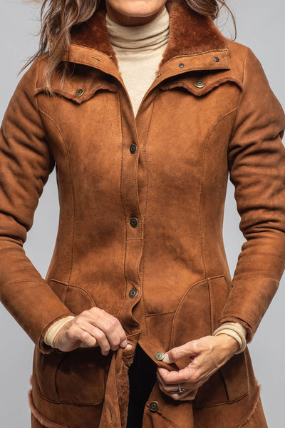 Artico Cori Long Shearling In Cognac Ladies - Outerwear - Shearling