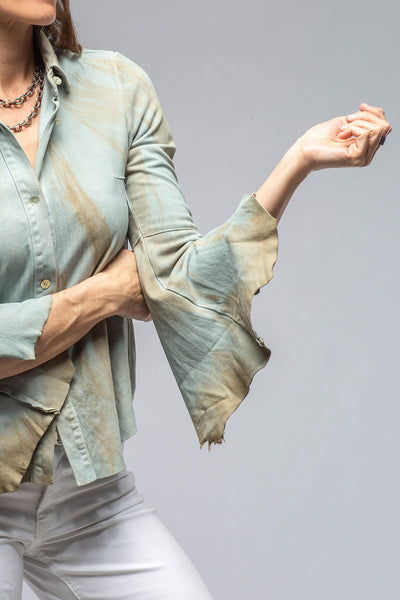 Enchantment Flamenco Sleeve Leather Shirt | Ladies - Outerwear - Leather | Artico