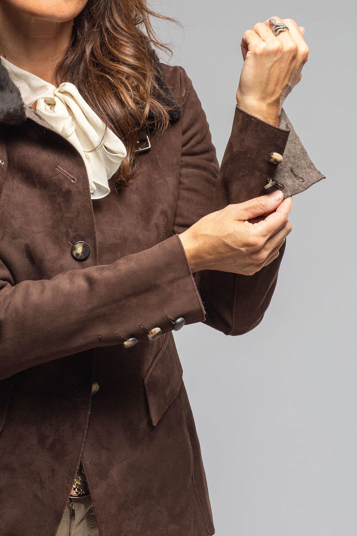 Federica Suede Blazer In Chocolate | Ladies - Outerwear - Leather | Artico