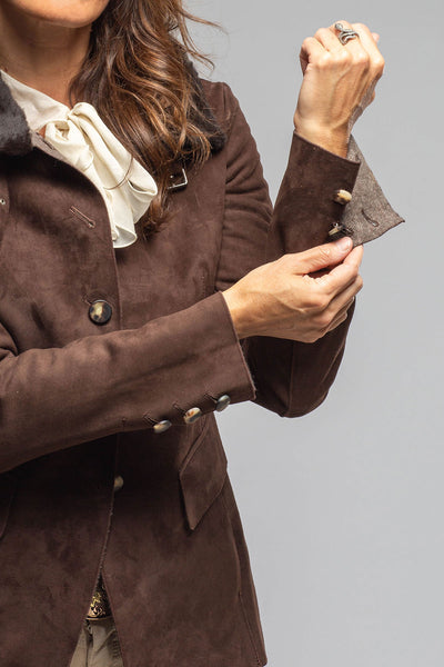 Federica Suede Blazer In Chocolate | Ladies - Outerwear - Leather | Artico