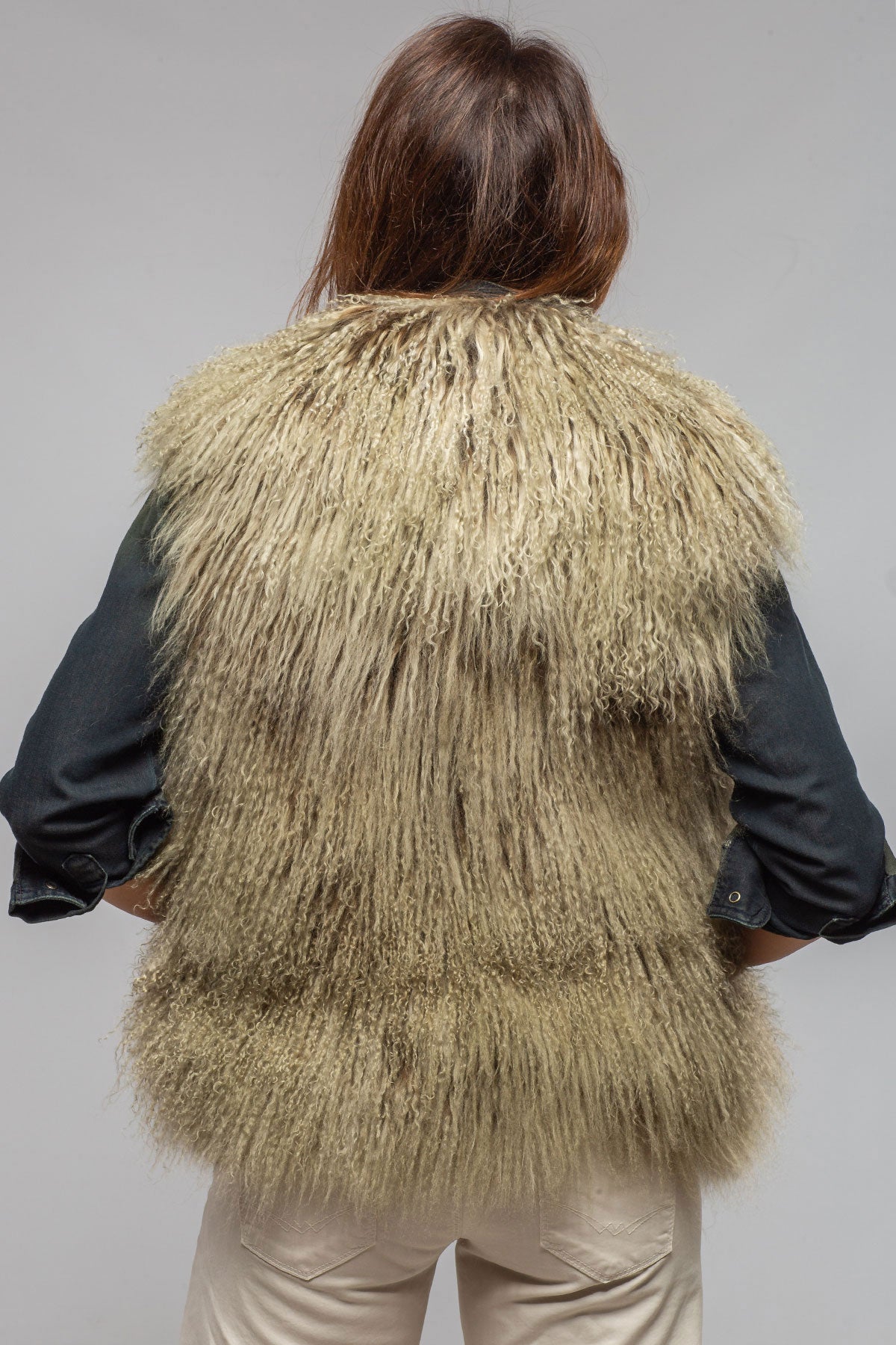 Kazakh Reversible Mongolian Shearling Vest | Ladies - Outerwear - Shearling | Artico