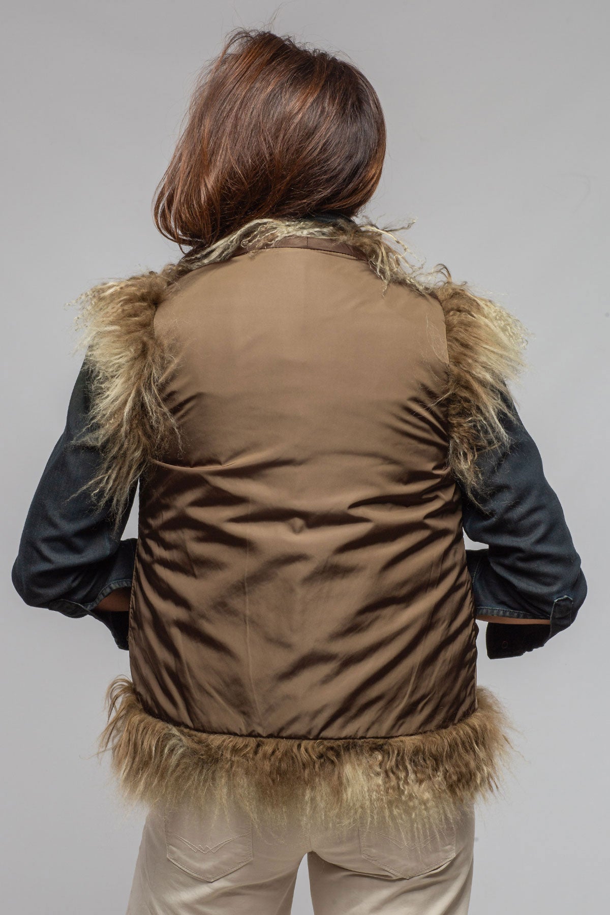 Kazakh Reversible Mongolian Shearling Vest | Ladies - Outerwear - Shearling | Artico