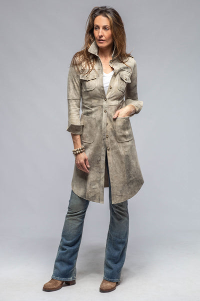 Artico | Savannah Long Leather Shirt/Dress in Dress | Ladies - Outerwear - Leather 