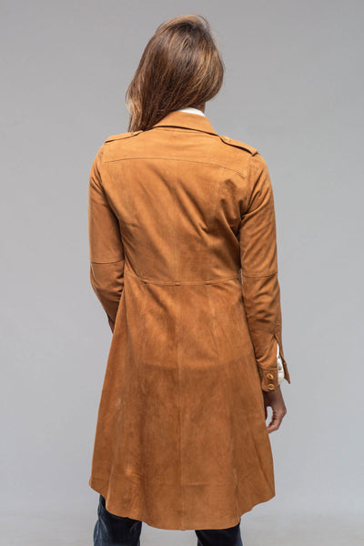 Savannah Long Leather Tunic In Tobacco | Ladies - Outerwear - Leather | Artico