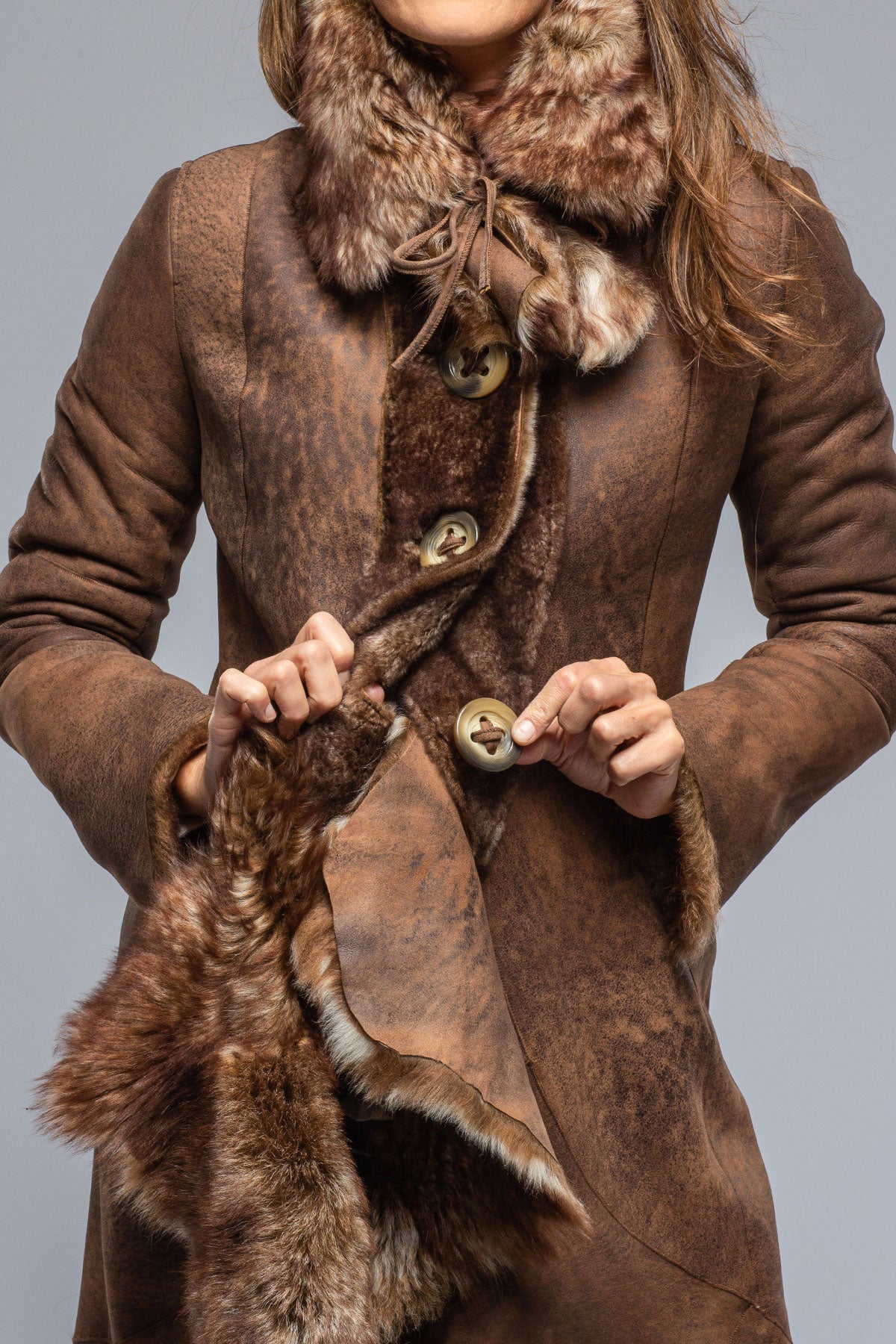 Artico Wild Long Reversible Shearling Ladies - Outerwear - Shearling