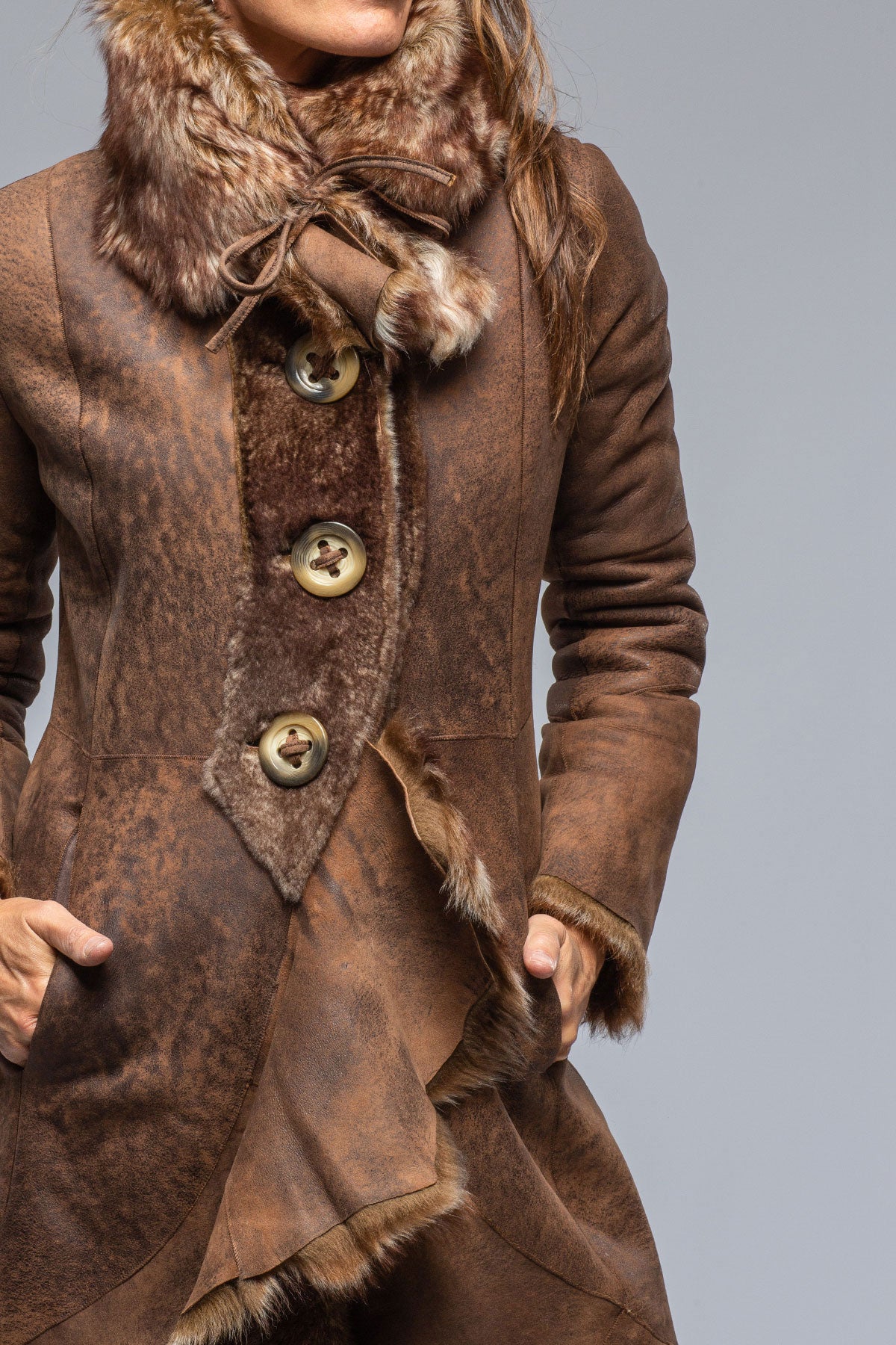 Artico Wild Long Reversible Shearling Ladies - Outerwear - Shearling