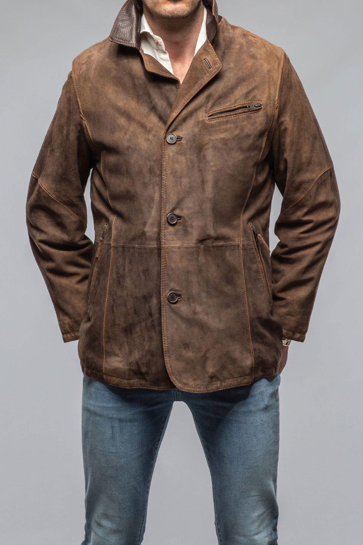 Wyatt Western Suede Blazer | Samples - Mens - Outerwear - Leather | Gimo's