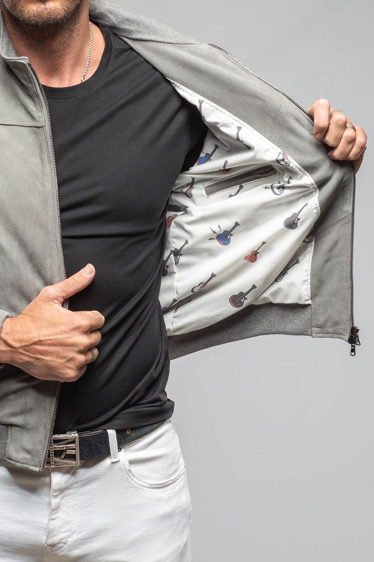 Gerard Suede Jacket | Samples - Mens - Outerwear - Leather | Axel's Florence Collection