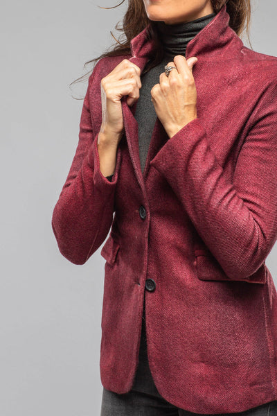 Avant Toi Borgo Hand Painted Blazer In Dark Wine Ladies - Tailored - Jackets