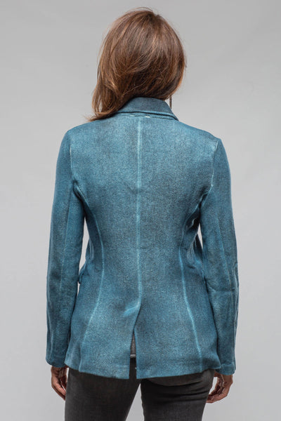 Avant Toi Borgo Painted Blazer In Dark Water Ladies - Tailored - Jackets