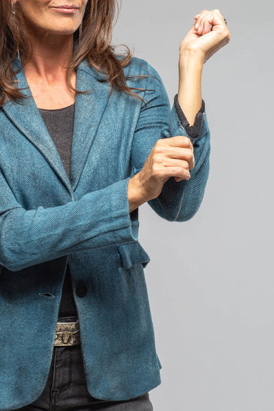 Avant Toi Borgo Painted Blazer In Dark Water Ladies - Tailored - Jackets