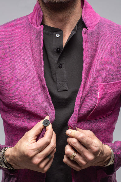Avant Toi Chaya Painted Sport Coat In Fuschia Pink Mens - Tailored - Sport Coats