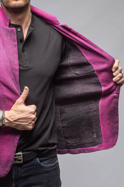Avant Toi Chaya Painted Sport Coat In Fuschia Pink Mens - Tailored - Sport Coats