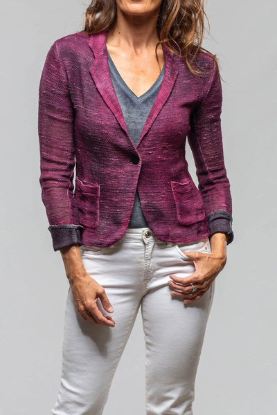 Avant Toi Ercole Linen Jacket Dark Sichuan Fucsia Ladies - Sweaters