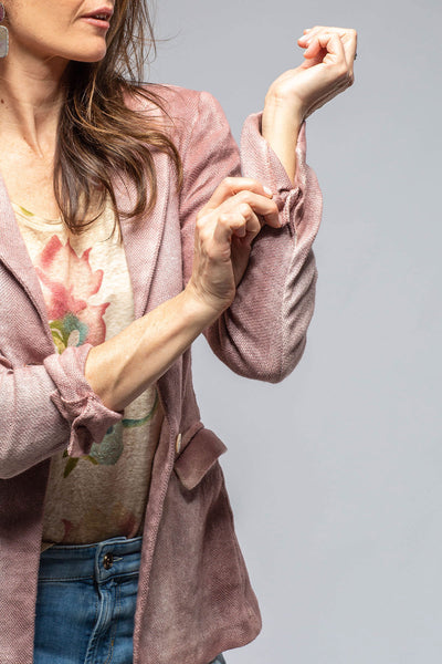 Avant Toi Pami Washed Hand Painted Blazer  In English Rose Ladies - Tailored - Jackets
