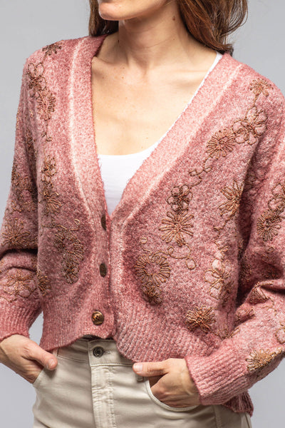 Avant Toi | Rafi Embroidered Cardigan In Agate | Ladies - Sweaters 