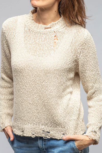 Avant Toi Salty Raw Sweater In Natural Ladies - Sweaters