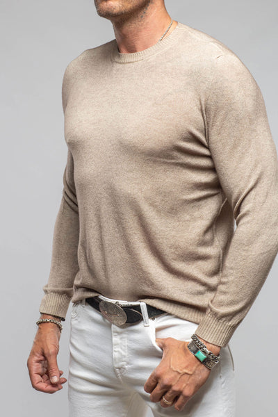 Avant Toi Sundust Cashmere Crew Sweater In Taupe Mens - Sweaters
