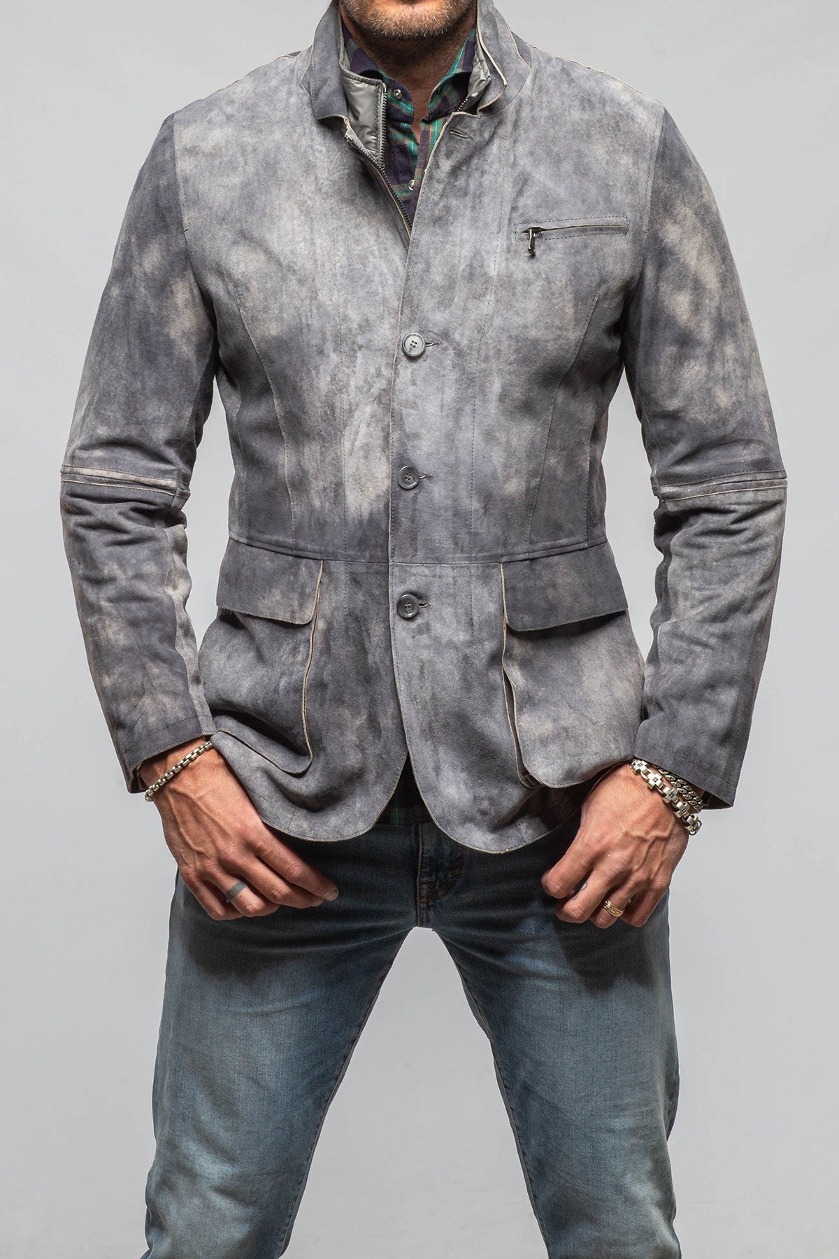 Axel's Florence Collection Belton Suede Coat Samples - Mens - Outerwear - Cloth