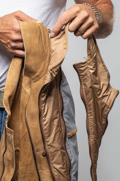 Axel's Florence Collection Belton Suede Coat Samples - Mens - Outerwear - Leather