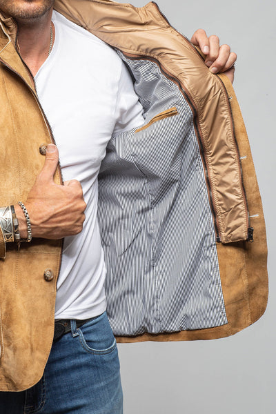 Axel's Florence Collection Belton Suede Coat Samples - Mens - Outerwear - Leather