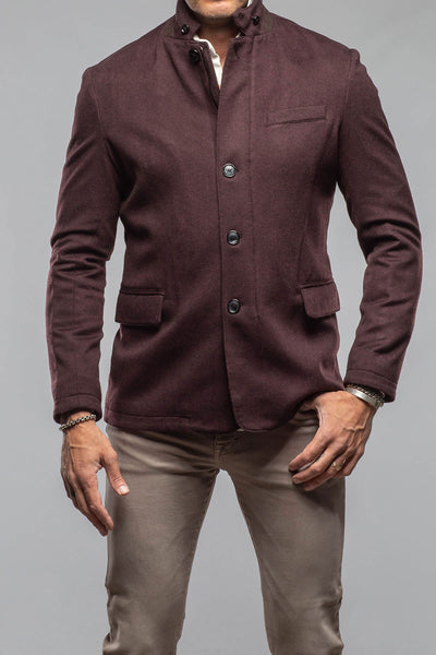 Bridgerton Cashmere Gentleman Jacket In Burgundy | Mens - Outerwear - Cloth | Axel's Florence Collection