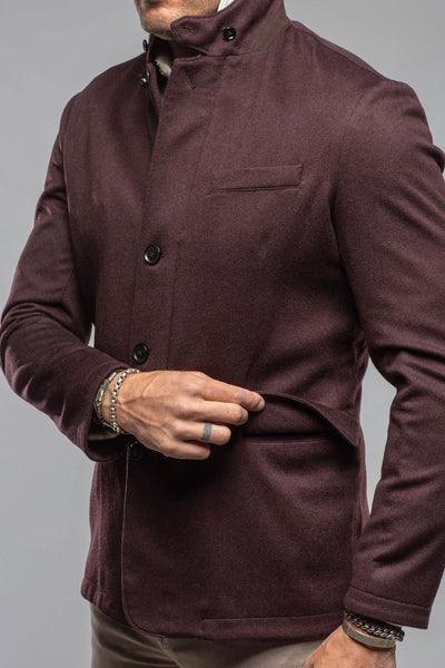 Bridgerton Cashmere Gentleman Jacket In Burgundy | Mens - Outerwear - Cloth | Axel's Florence Collection