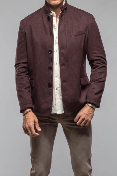 Bridgerton Cashmere Gentleman Jacket In Burgundy | Mens - Outerwear - Cloth | Axel's Florence Collection