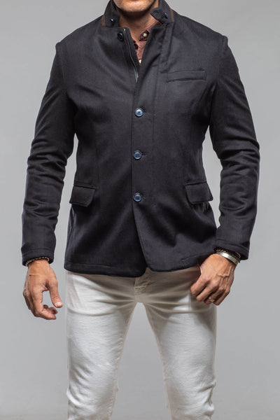 Bridgerton Cashmere Gentleman Jacket In Dark Navy | Mens - Outerwear - Cloth | Axel's Florence Collection