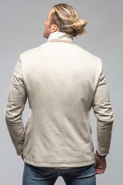 Axel's Florence Collection Bridgerton Cashmere Gentleman Jacket In Stone Mens - Outerwear - Cloth