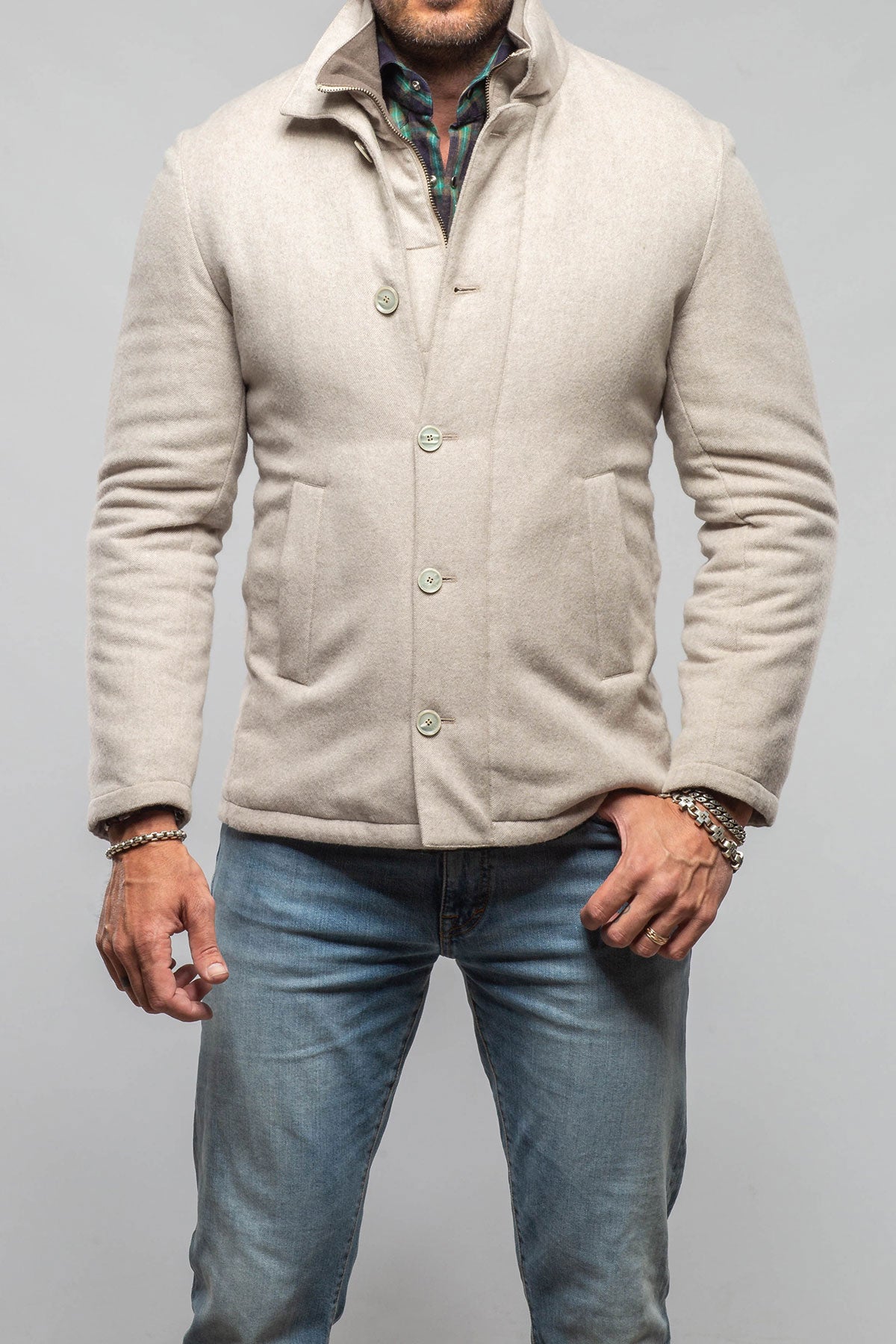 Axel's Florence Collection Burbank Knit Coat Samples - Mens - Outerwear - Cloth