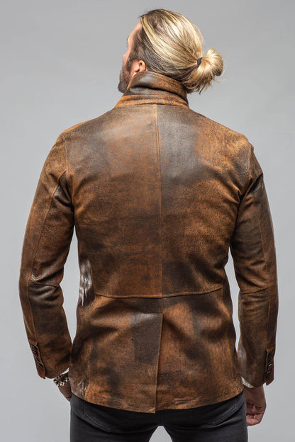 Axel's Florence Collection Butch Cassidy Blazer In Brown Elk Mens - Outerwear - Leather