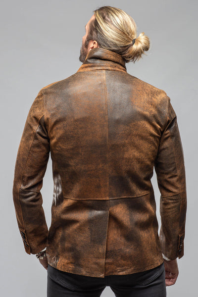 Butch Cassidy Blazer In Brown Elk | Mens - Outerwear - Leather | Axel's Florence Collection